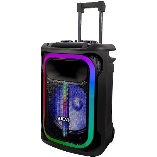 ΦΟΡΗΤΟ ΗΧΕΙΟ AKAI ABTS-15 VOLCANO PRO BLUETOOTH KARAOKE ΜΕ 2 ΑΣΥΡΜΑΤΑ ΜΙΚΡΟΦΩΝΑ